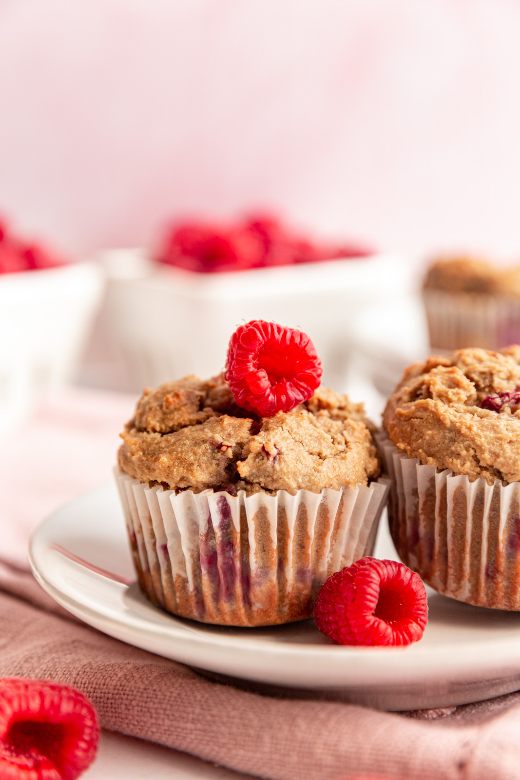 Vegan Raspberry Muffins (GlutenFree)